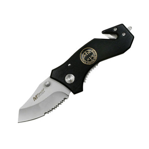 Emergency Tactical Rescue Folding Pocket Knife 6 Inch Overall Collectible Weapons - Tophatter Daily Deals